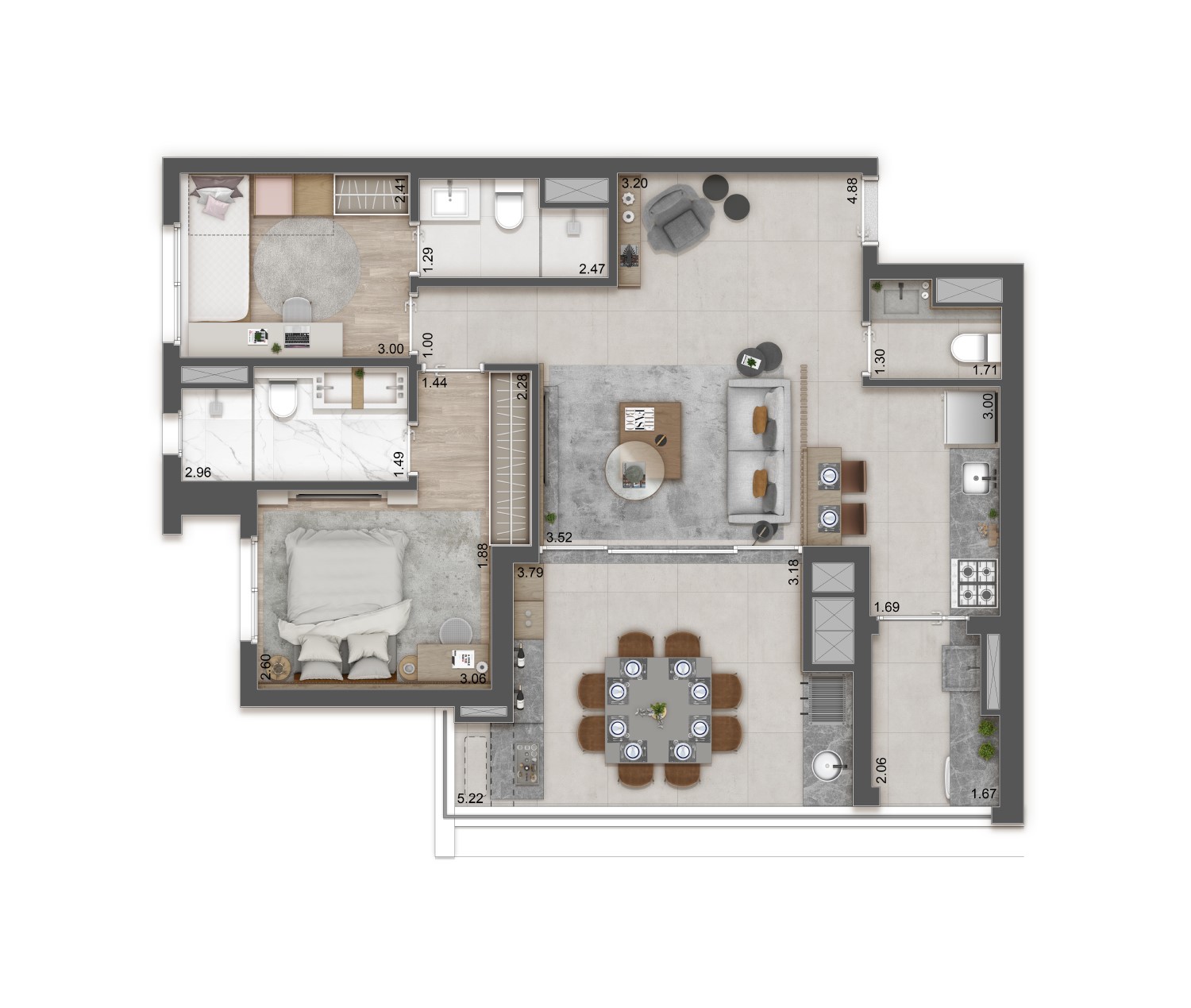 3 Dorms ampliado