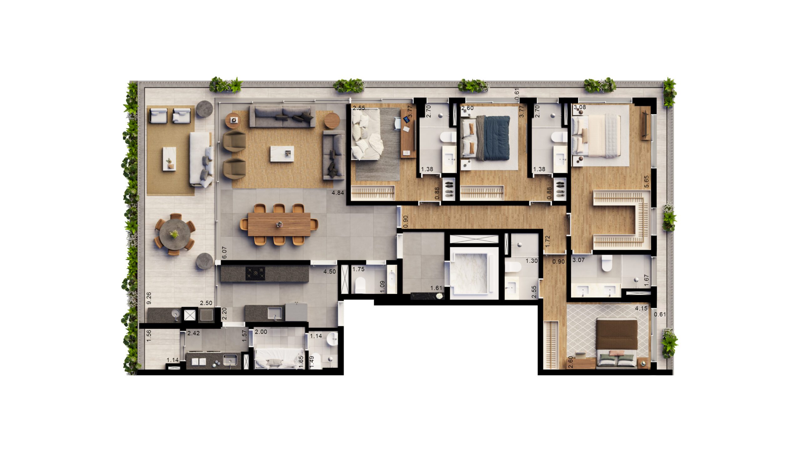 PLANTA 200 M² PADRÃO