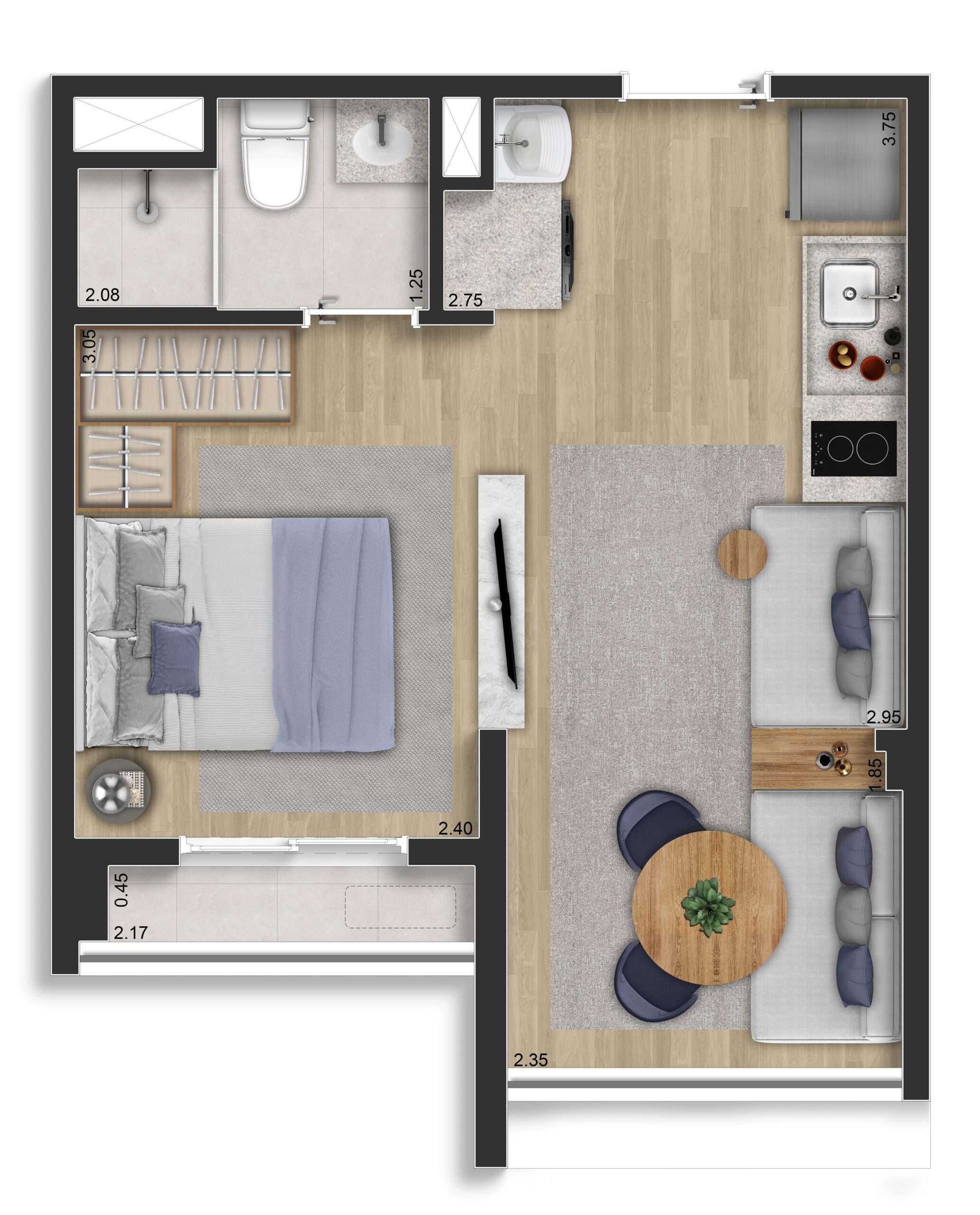 Planta 2 Dorms ampliado
