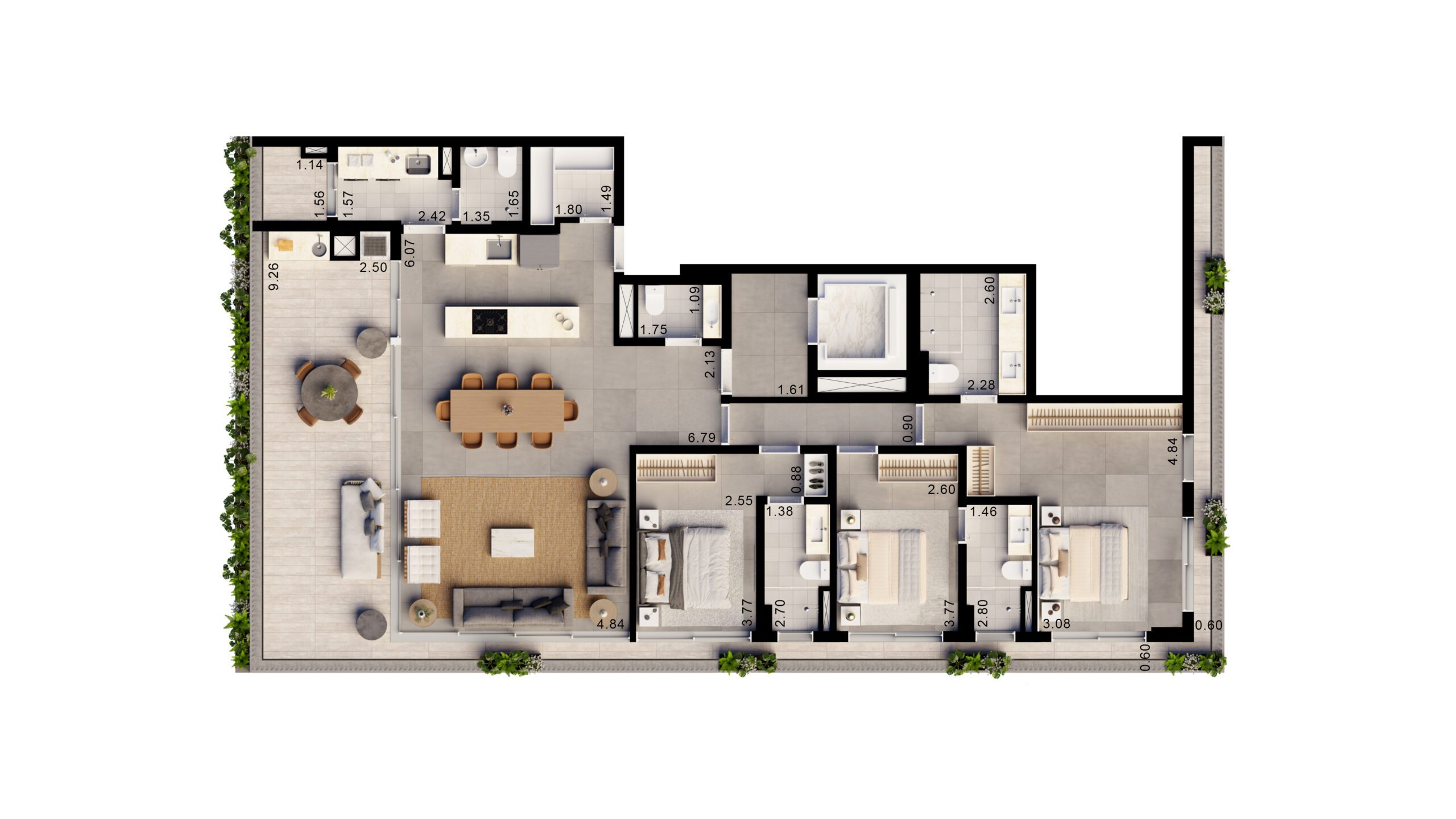 PLANTA  | 180 M²